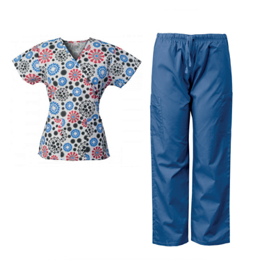 Patterned Reusable Scrubs